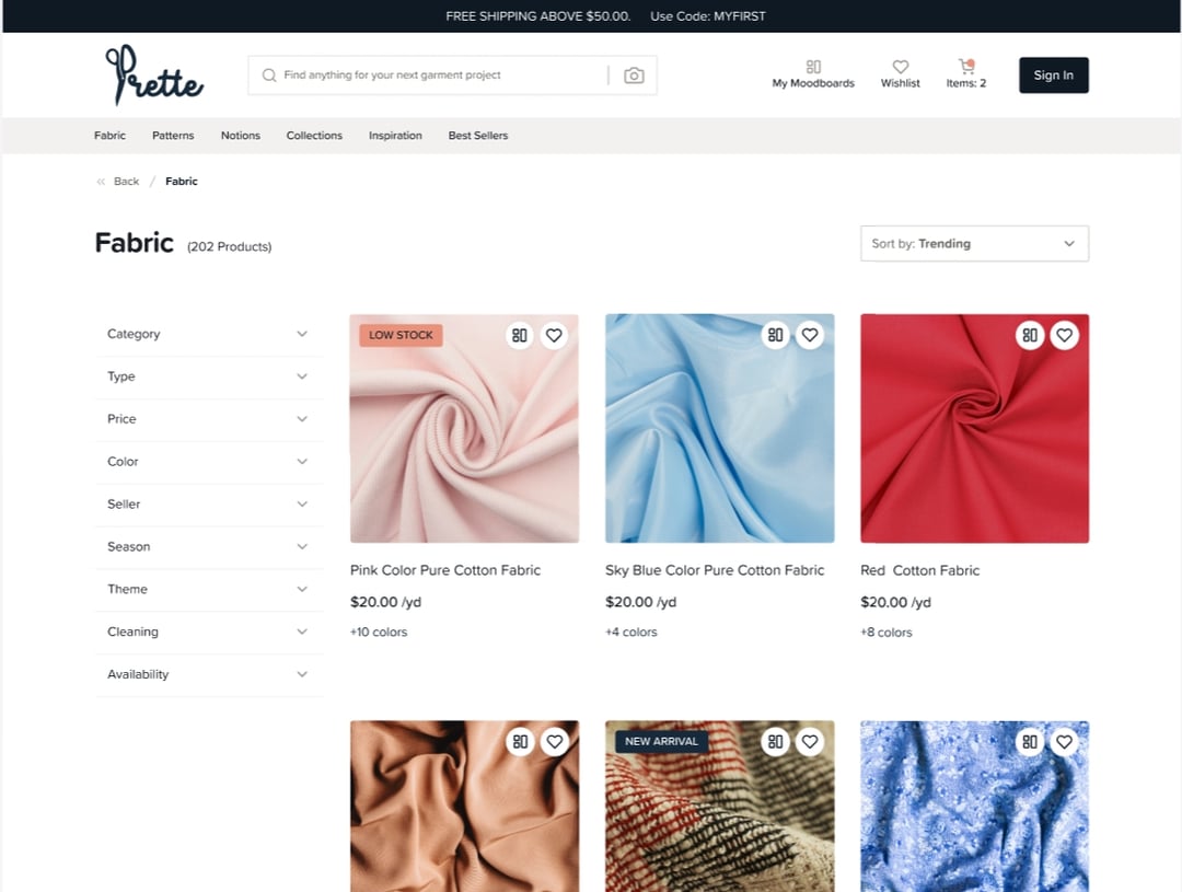 patternry product page